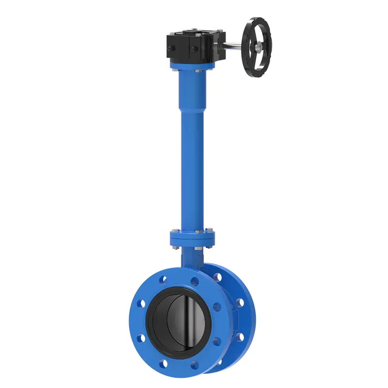 Plilongigita Stem Gear Flange Butterfly Valve